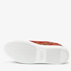 Outlet TAFT The Sneaker In Red Paisley - Unique Sneakers |