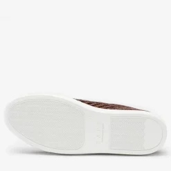 Store TAFT The Sneaker In Woven Brown Leather |