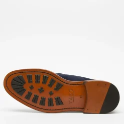 Online TAFT The Troy Boot - Navy Suede Boots |