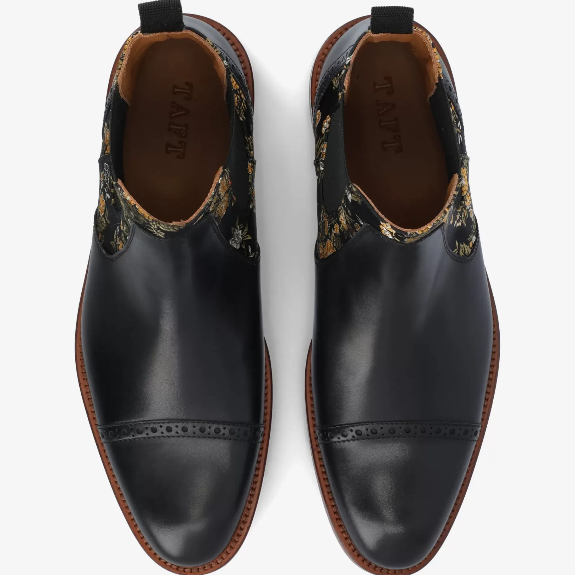 Flash Sale TAFT Valencia Black Leather Mens Chelsea Boots - Eden Noir |